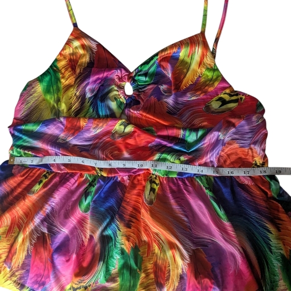 Vibrant Multicolor Maxi Dress. See Pictures For Measurements. NWT. - Picture 7 of 9